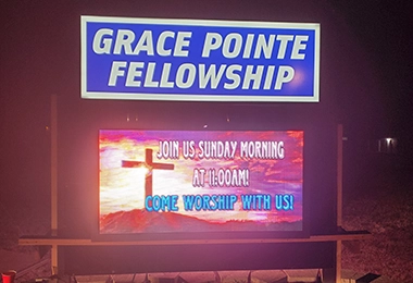 Add a Full Color LED sign to your current signage easily.