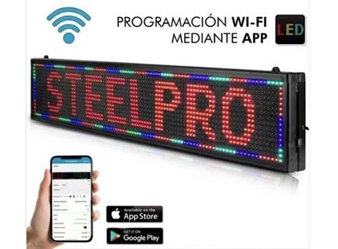 WiFi Indoor/Outdoor Rainproff Tri-Color Programmable LED Sign